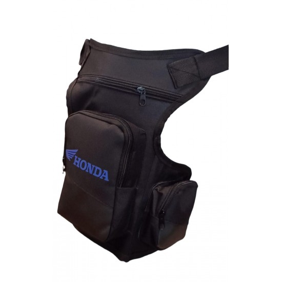 Motosiklet Kurye Bacak Çantası Honda Mavi