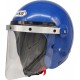 Prohelmets Çensiz Yazlık  Motosiklet Kaskı M Beden Mavi