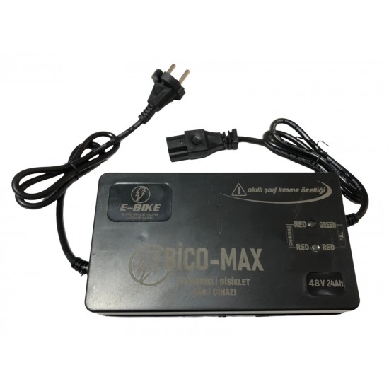 Elektrikli Bisiklet Şarj Cihazı 48v 24ah  Bico-Max