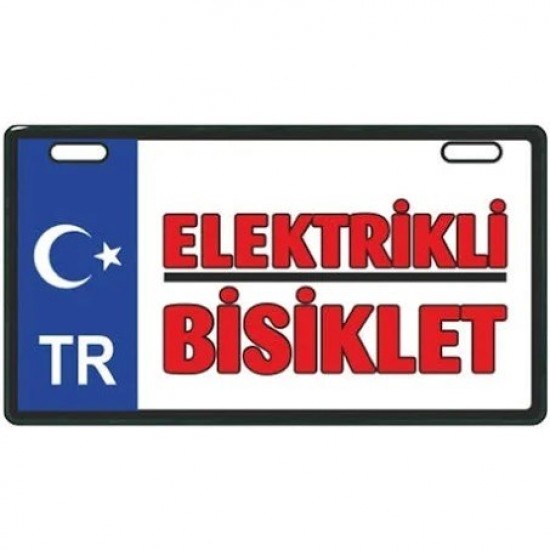 Elektrikli Bisiklet Plakalık Mavi