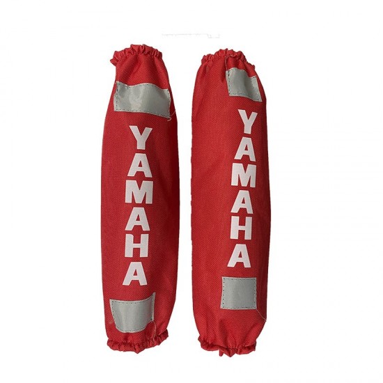 Arka Amortisör Kılıfı Reflektörlü Yamaha Kırmızı Beyaz (29 X 7 Cm)