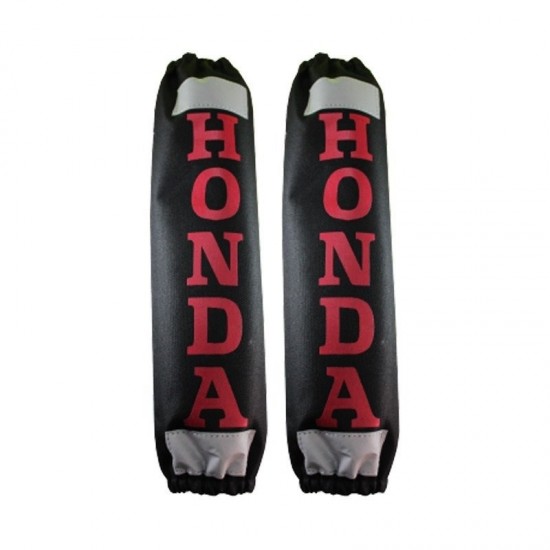 Arka Amortisör Kılıfı Reflektörlü Honda Siyah Kırmızı (29 X 7 Cm)