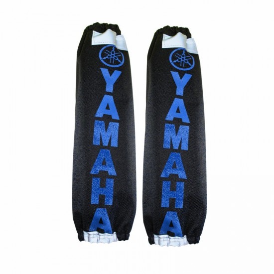 Arka Amortisör Kılıfı Reflektörlü Yamaha Siyah Mavi (29 X 7 Cm)