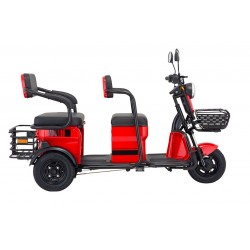 Elektrikli Motosiklet E-mon Mona 1300w Üç Tekerli Kırmızı