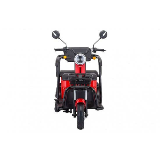 Elektrikli Motosiklet E-mon Mona 1300w Üç Tekerli Kırmızı