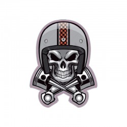 Motosiklet Sticker Kuru Kafa 75 X 100 Mm