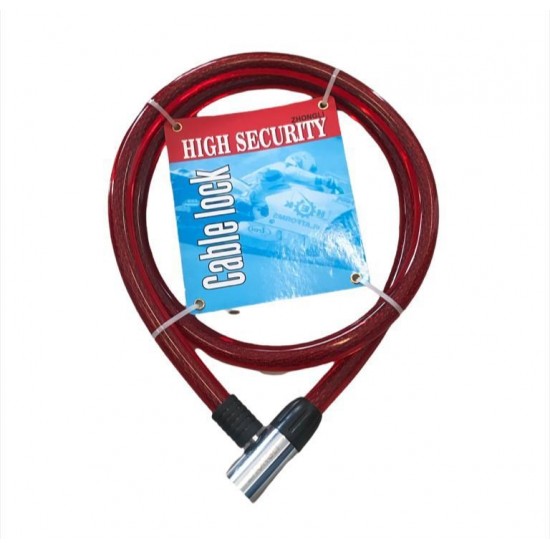 Motosiklet Halat Kilit Anahtarlı 18mm 1500mm Zhonglik