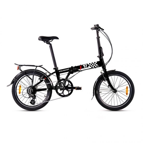 Peugeot F12 20 Jant Katlanır Bisiklet Siyah Kırmızı