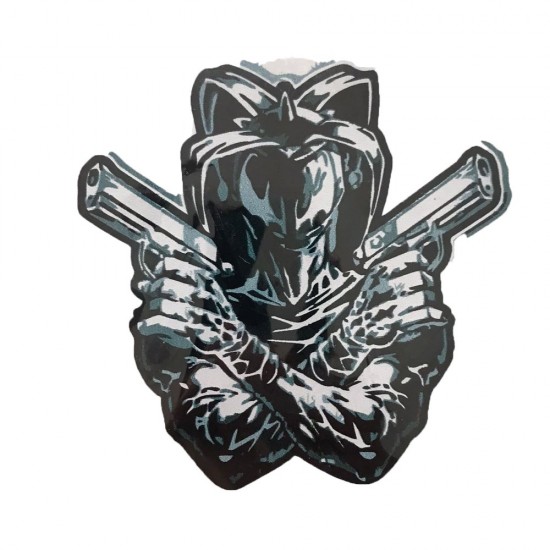 Motosiklet Sticker Silahşör 10cm*8cm