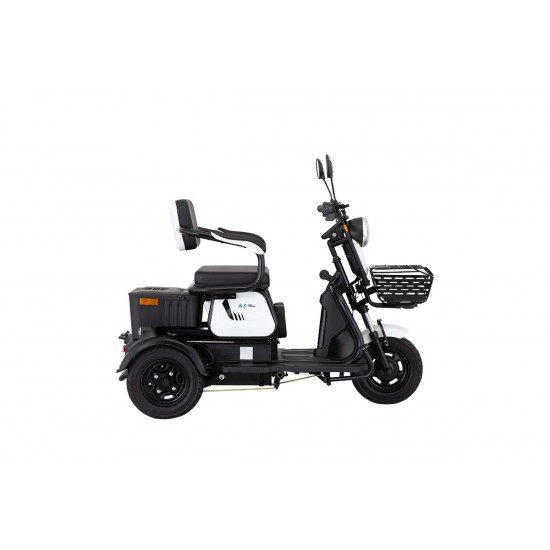Elektrikli Motosiklet E-mon Capri 1300w Üç Tekerli Beyaz