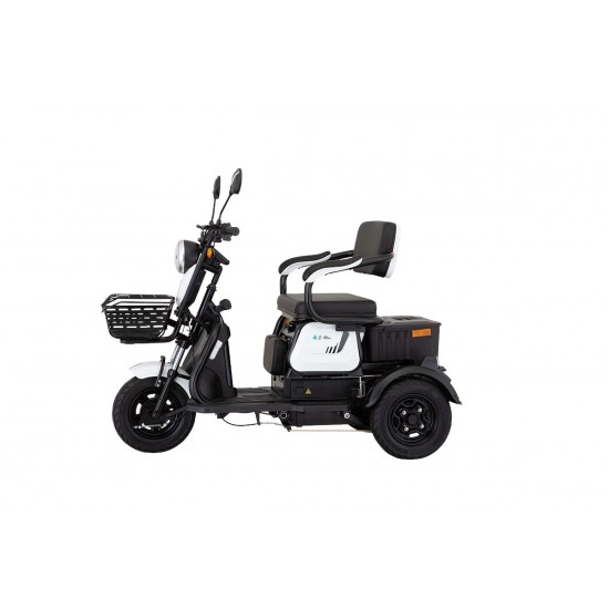Elektrikli Motosiklet E-mon Capri 1300w Üç Tekerli Beyaz