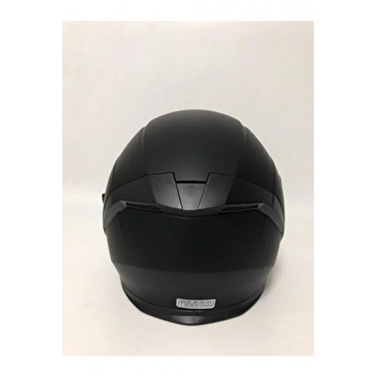 Jiekai Güneş Vizörlü Yarım Motorsiklet Kaskı Mat Siyah