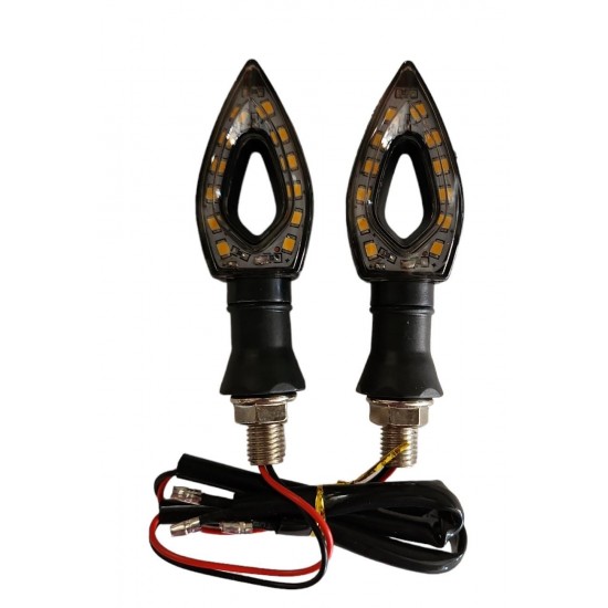 Sinyal Takımı Delikli Led Sarı ışık 2 Li