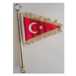Oto Bayrak Direk Gold Paslanmaz Kalın Malzeme