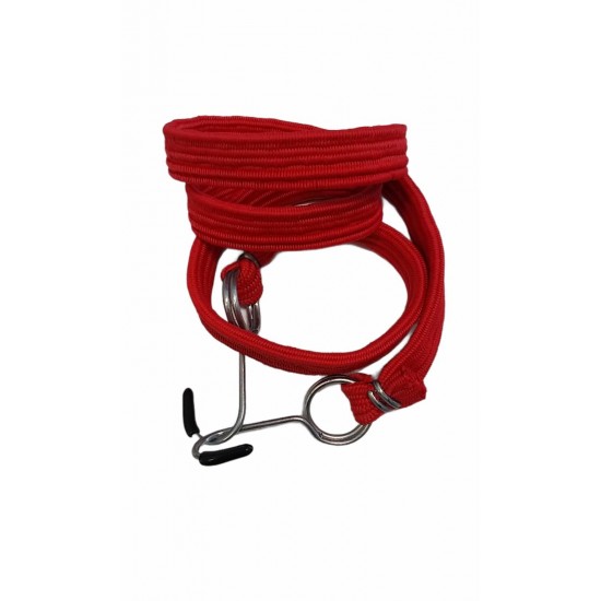 Bagaj Lastiği Yassı Demir Kancalı Kırmızı