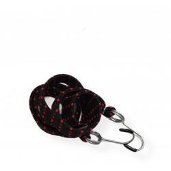 Bagaj Lastiği Yassı Demir Kancalı Siyah-Kırmızı