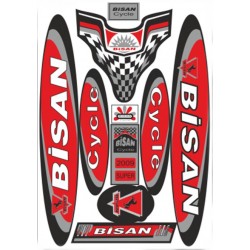Bisiklet Yazı Takımı Bisan Kırmızı