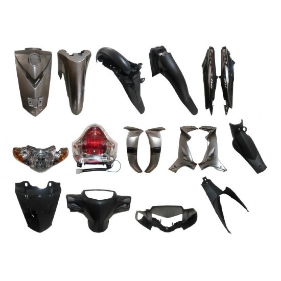 Kaporta Seti Gri Yamaha Crypton 2010 - 2015 ( Far Stop Dahil )