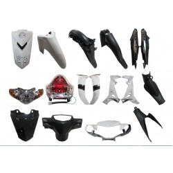 Kaporta Seti Beyaz Yamaha Crypton 2010 - 2015 ( Far Stop Dahil )