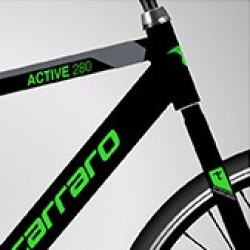 Carraro Active 280 28 Jant 21 Vites Şehir Bisikleti Mat Siyah- Gri - Yeşil 49cm