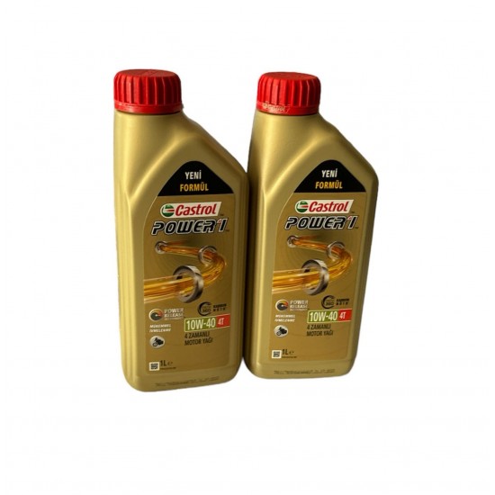 Yağ Castrol Power 1 10w40 4t 1l (üretim 31.07.2023) 2 Adet