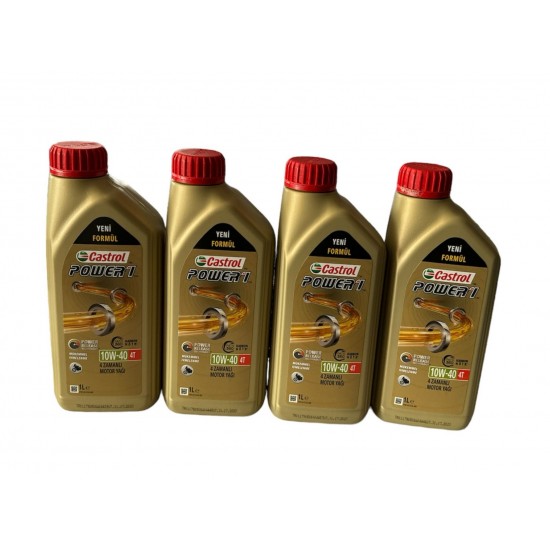 Yağ Castrol Power 1 10w40 4t 1l (üretim 31.07.2023) 4 Adet