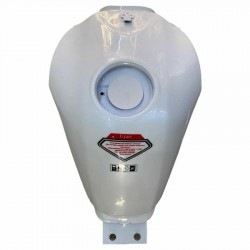 Benzin Deposu Beyaz Mondial Drift 125 L Orijinal
