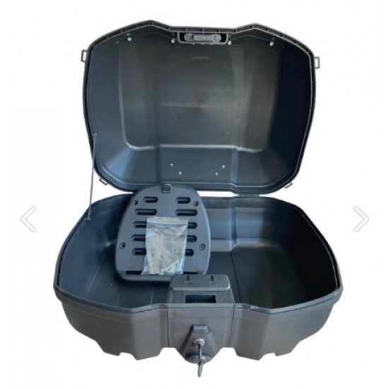 Tien 52 Litre Motosiklet Arka Çantası Otomatik Kilit Sırt Dayamalı Siyah