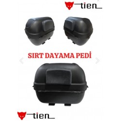 Tien 35 Litre Motosiklet Arka Çantası Sırt Dayamalı Siyah
