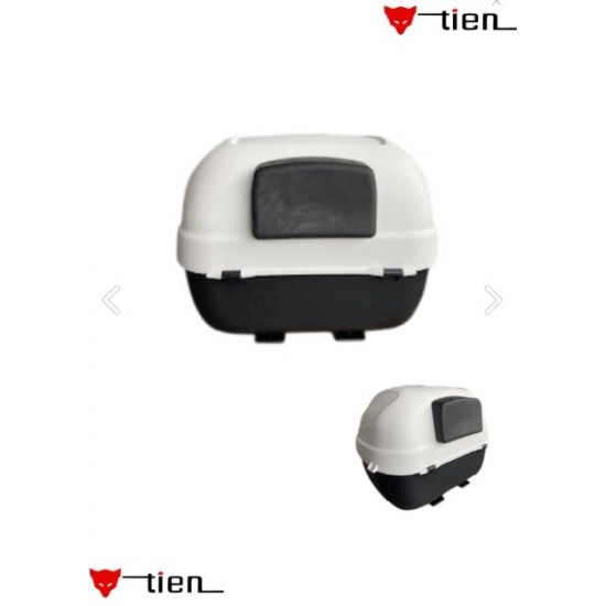 Tien 35 Litre Motosiklet Arka Çantası Sırt Dayamalı Beyaz