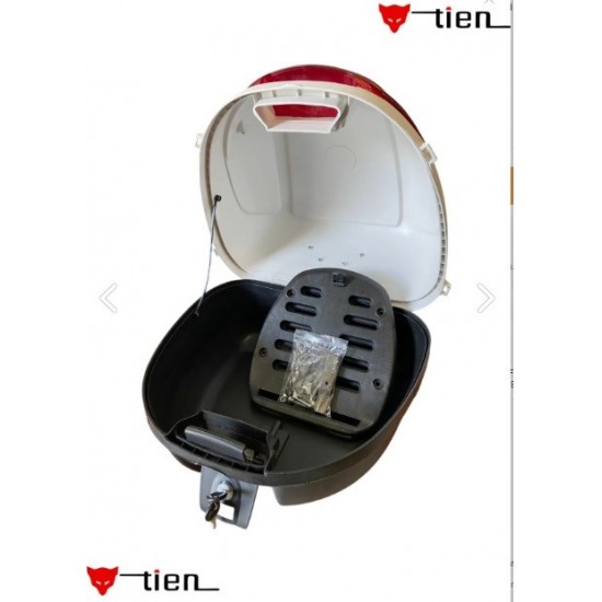 Tien 35 Litre Motosiklet Arka Çantası Sırt Dayamalı Beyaz