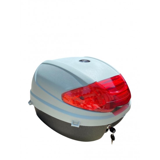 Tien 35 Litre Motosiklet Arka Çantası Sırt Dayamalı Gri