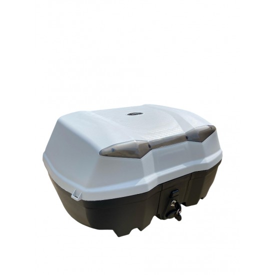 Tien 52 Litre Motosiklet Arka Çantası Otomatik Kilit Sırt Dayamalı Gri