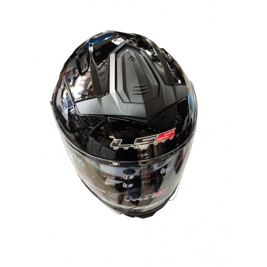 Ls5 Helmets Çeneden Açılır Kask Vizörlü Parlak Siyah
