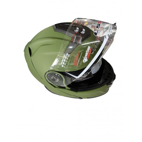 Ls5 Helmets Çeneden Açılır Kask Vizörlü Yeşil