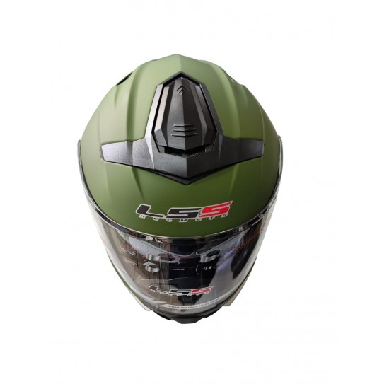 Ls5 Helmets Çeneden Açılır Kask Vizörlü Yeşil