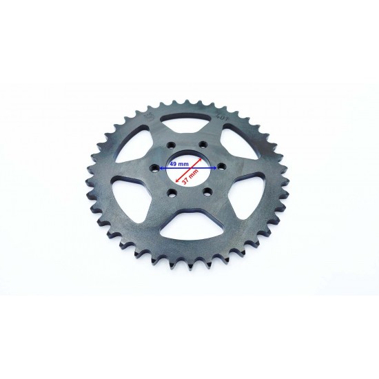 Atv Arka Zincir Dişlisi 428-40T İç 37mm 6 Delikli