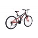 Belderia Tec Master 26 Jant 21 Vites Çift Amortisörlü Dağ Bisikleti 48 Cm Siyah / Kırmızı