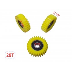 Elektrikli Bisiklet Pedal Destekli Plastik Dişli Rulmanlı 3 Lü Set 28 Diş