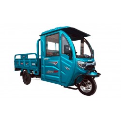 Arora E-Kargo 3 Tekerli Kapalı Kabinli Kasalı Elektrikli Motosiklet Mavi