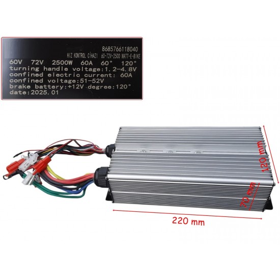 Elektrikli Bisiklet Akıllı Beyin 60-72v 2500w