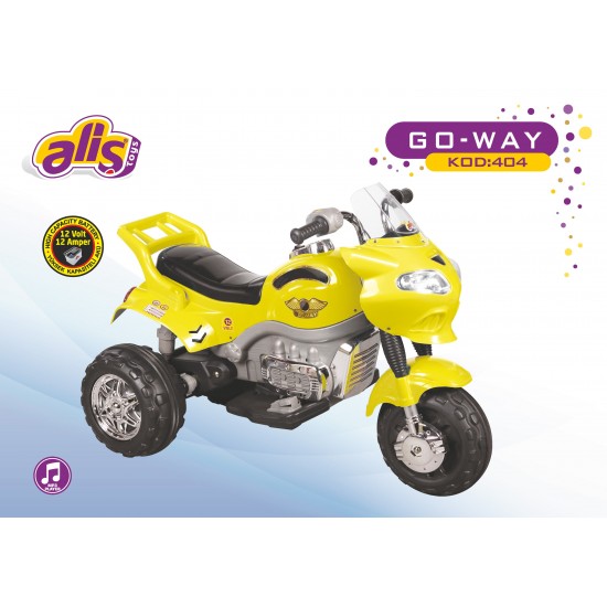 Aliş Go-Way 404 Akülü Araba Sarı