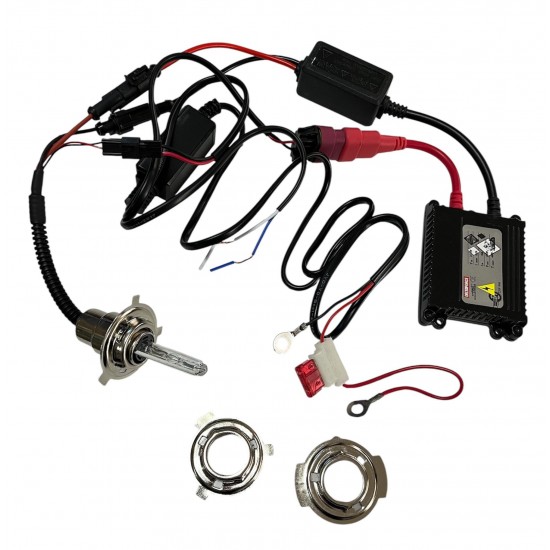 Motosiklet Xenon Far Seti H4 Motorlu Uzun Kısa Beyaz