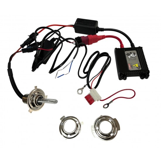 Motosiklet Xenon Far Seti H4 Motorlu Uzun Kısa Beyaz
