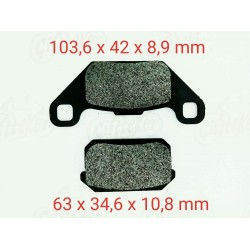 Atv Buggy Arka Fren Balata Takımı