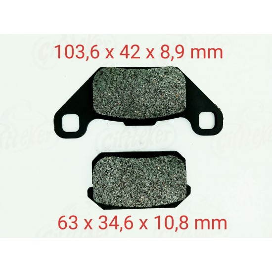 Atv Buggy Arka Fren Balata Takımı