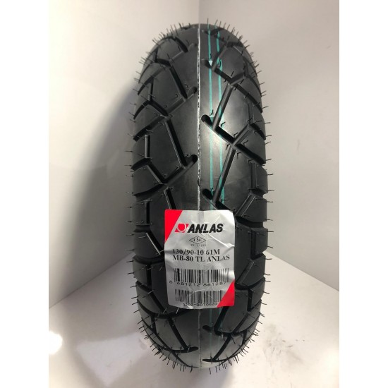 Motosiklet Dış Lastik 120/90-10 57M Mb-80 Anlaş Tubeless