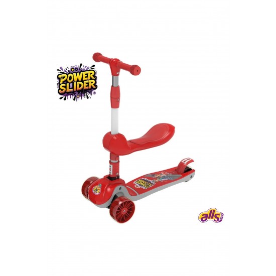 Aliş Power Slider Oturaklı Kırmızı Çocuk Scooter 2+ Yaş