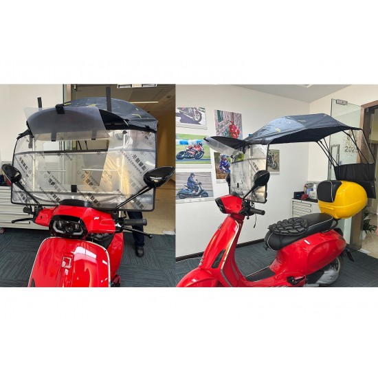 Scooter Tüm Modeller Siperlik Modüler Yağmurluk Tente Tavanlı