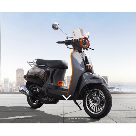 Falcon Turtle 50cc Scooter Motosiklet Gri